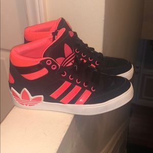 Adidas high tops.